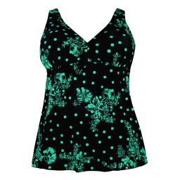 Octavia Pink tankini - vrchní díl S136-8 L zelená