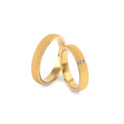 Diamantové snubní prstýnky s pískováním, 4mm STOBR261
