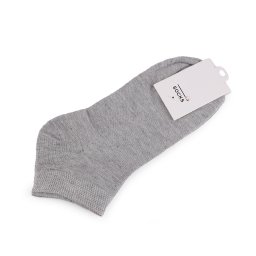 Bavlněné ponožky kotníkové unisex, barva 2 šedá světlá