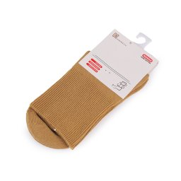 Dámské / dívčí bavlněné ponožky se zdravotním lemem, barva 1 béžová tm.