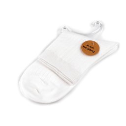 Bavlněné ponožky unisex, barva 1 krémová nejsvět.