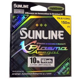 SUNLINE šňůra XPlasma Asegai 150m/10 Lbs-LGR