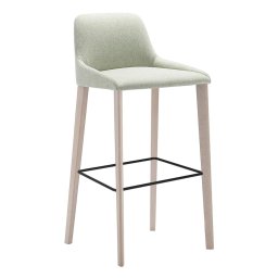 Andreu World designové barové židle Alya Barstool Wood (výška sedáku 66 cm)
