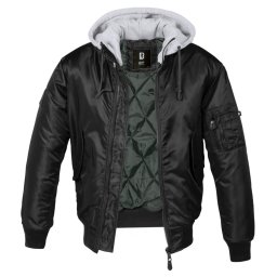 bunda pánská bomber BRANDIT - MA1 Sweat - 3150-black-grey