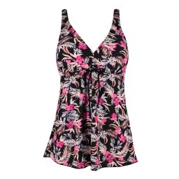Olivie Pink květinové tankini plavky tílko S136-20 XL vícebarevná