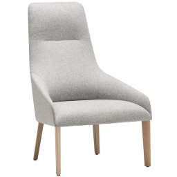 Andreu World designová křesla Alya Lounge Chair High Back Wood