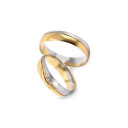 Snubní prstýnky s diamanty, šířka 4,5mm STOBR275