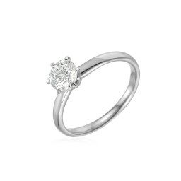 Zásnubní prsten z bílého zlata s lab-grown diamantem Olivia IZLG1217A