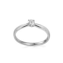 Zásnubní diamantový prsten z bílého zlata Estelle, 14K IZBR361A