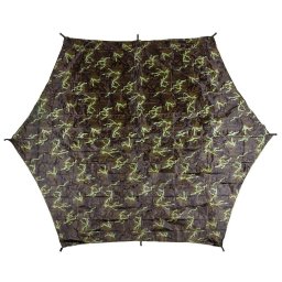 MFH plachta nepromokavá Hexagon-Tarp 3,4 x 3,1 m vz.95 Les