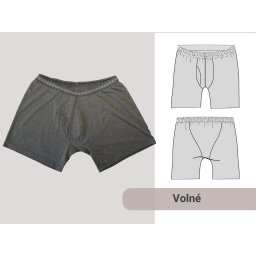 Střih boxerky volného střihu pánské prádlo