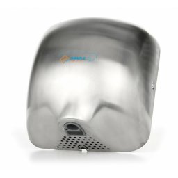 Šedý nerezový bezdotykový horkovzdušný vysoušeč rukou Jet Dryer SIMPLE