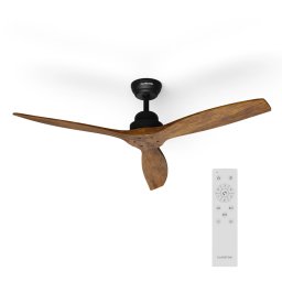 Klarstein Santa Elena 52", Ø 132 cm stropní ventilátor, 9 060 m³/h, lopatky z pravého dřeva, 6 nastavení rychlosti, dálkové ovládání