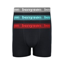 Beny Mix přírodní bambusové boxerky 7018 - 3 bal. L černá