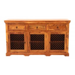 indickynabytek.cz - Komoda 160x90x45 Jali z indického masivu palisandr / sheesham