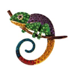 Gaira® Brož Chameleón 340057, Barva fialová