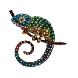 Gaira® Brož Chameleón 340057, Barva zelená