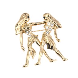 Gaira® Brož Zodiac 340023, Znamení zvěrokruhu Blíženci