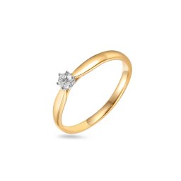 Briliantový dvoubarevný zásnubní prsten Stella IZBR1175