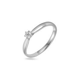Briliantový zásnubní prsten z bílého zlata Stella IZBR1175A