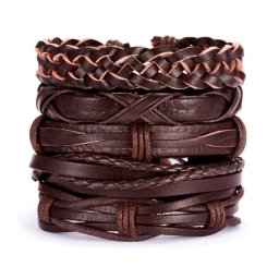 Gaira® Kožený náramek 35630, Barva kůže hnědá