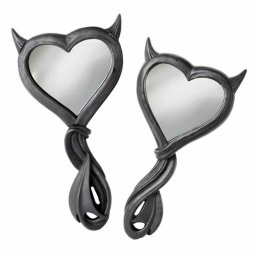 dekorace (zrcátko) ALCHEMY GOTHIC - Devil Heart - Black - V80B