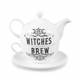 čajový set ALCHEMY GOTHIC - Fine Bone China - Witches Brew Hex - ATS3