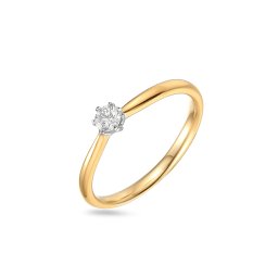 Zlatý zásnubní diamantový prsten River IZBR1177