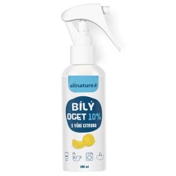 Allnature Bílý ocet sprej 10% s vůní citrónu 500ml