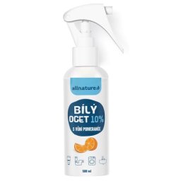 Allnature Bílý ocet sprej 10% s vůní pomeranče 500ml