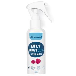 Allnature Bílý ocet sprej 10% s vůní malin 500ml