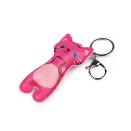 Přívěsek na batoh / klíče kočka, barva 5 pink