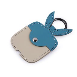 Přívěsek na batoh / klíče kapsička, barva 4 modrá tyrkys králík