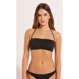 Tezenis Bikinová Podprsenka Bandeau s Vyjímatelnou Vycpávkou z Recyklovaného Mikrovlákna Žena Cerná Größe L