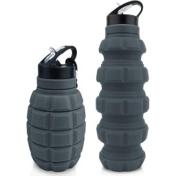 CALIBER GOURMET láhev GRANÁT skládací 580 ml ŠEDÁ