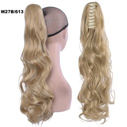 Girlshow Culík, cop na skřipci vlnitý 55 cm - M27B/613 (mix karamelová/beach blond)