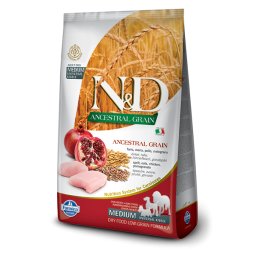 N&D Ancestral Grain Dog Adult Chicken Pomegranate Velikost balení: 12 kg