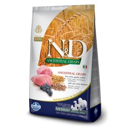 N&D Ancestral Grain Dog Adult Lamb and Blueberry Velikost balení: 2,5 kg