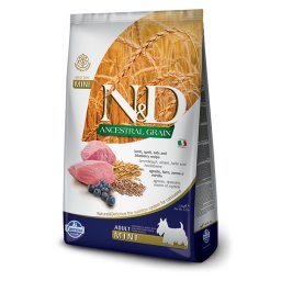 N&D Ancestral Grain Dog Adult Mini Lamb and Blueberry Velikost balení: 2,5 kg