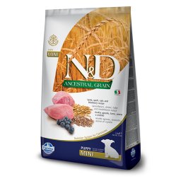 N&D Ancestral Grain Puppy Mini Lamb Blueberry Velikost balení: 800 g