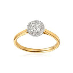Zlatý zásnubní prsten s diamanty 0.210 ct Melisma IZBR358