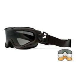 WILEY X brýle taktické SPEAR DUAL LENS sada 3 skla ČERNÝ rám