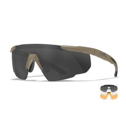 WILEY X brýle střelecké SABER ADVANCED sada 3 skla TAN rám