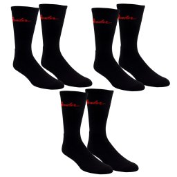 ponožky (set 3 párů) PERRI´S SOCKS - FENDER CLASSIC FENDER CREW - BLACK - FGA372-001