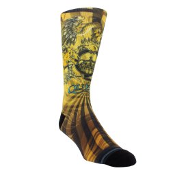 ponožky QUEEN - GOLD CREST DYE SUB - BLACK - PERRI´S SOCKS - QUB305-001