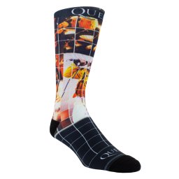 ponožky QUEEN - LIVE ON STAGE DYE SUB - BLACK - PERRI´S SOCKS - QUB303-001