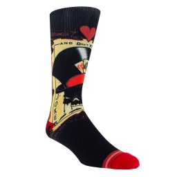 ponožky PERRI´S SOCKS - ALCHEMY - DYE SUBLIMATION CREW - BLACK - ALA301-001