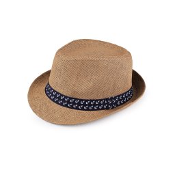 Dětský letní klobouk / slamák, barva 7 (54 cm) hnědá přírodní