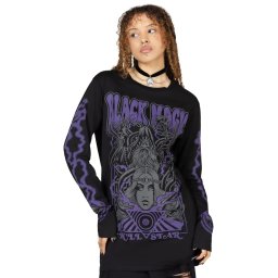 tričko unisex s dlouhým rukávem KILLSTAR - Blac Magick - Black - KSRA009915