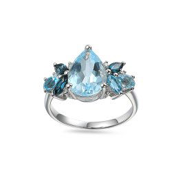 Exkluzivní topasový prsten 4,48 ct Frost IZBR1246P